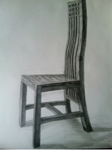 桜華蒔絵椅子